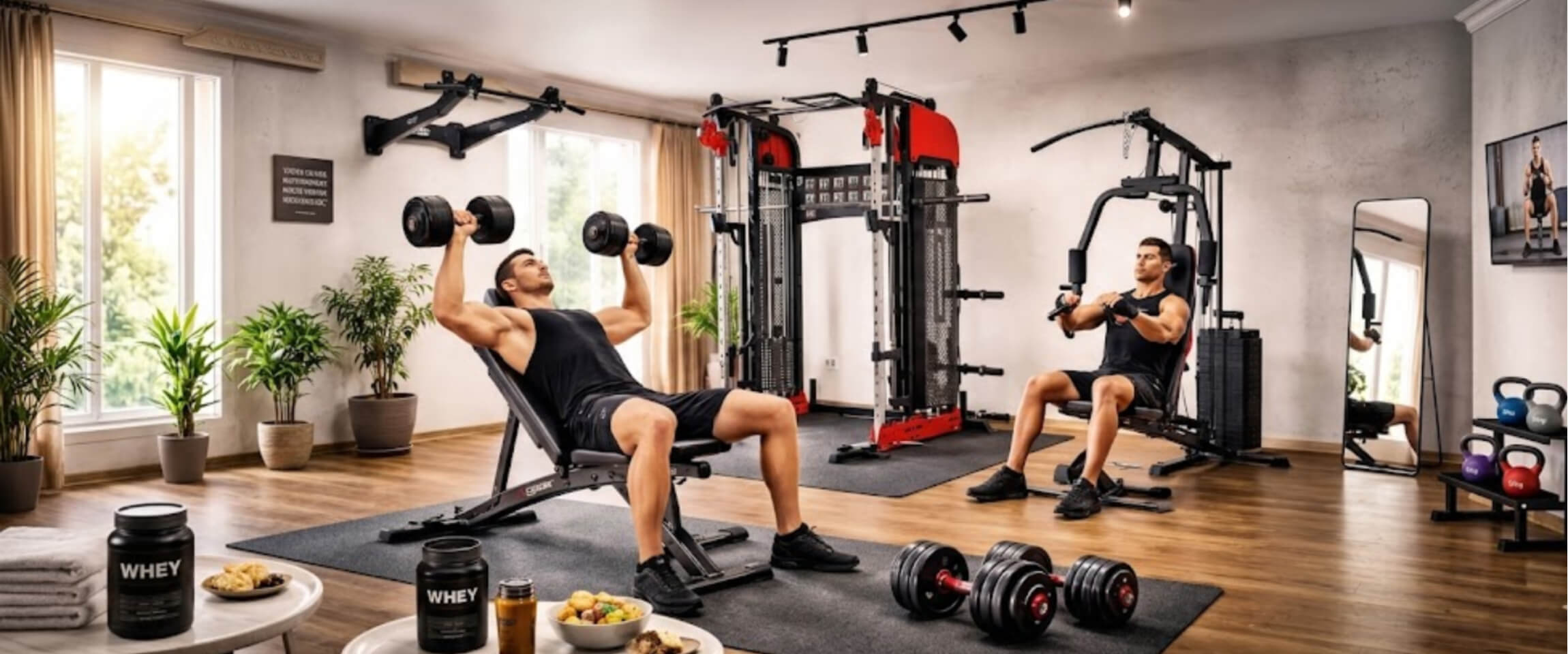 Muskelaufbau zu Hause: Trainingsprogramm ohne Fitnessstudio + Ernährungsplan