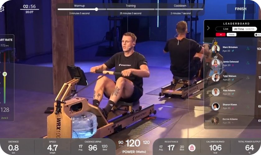Live-Kurs in der Sportstech Live App