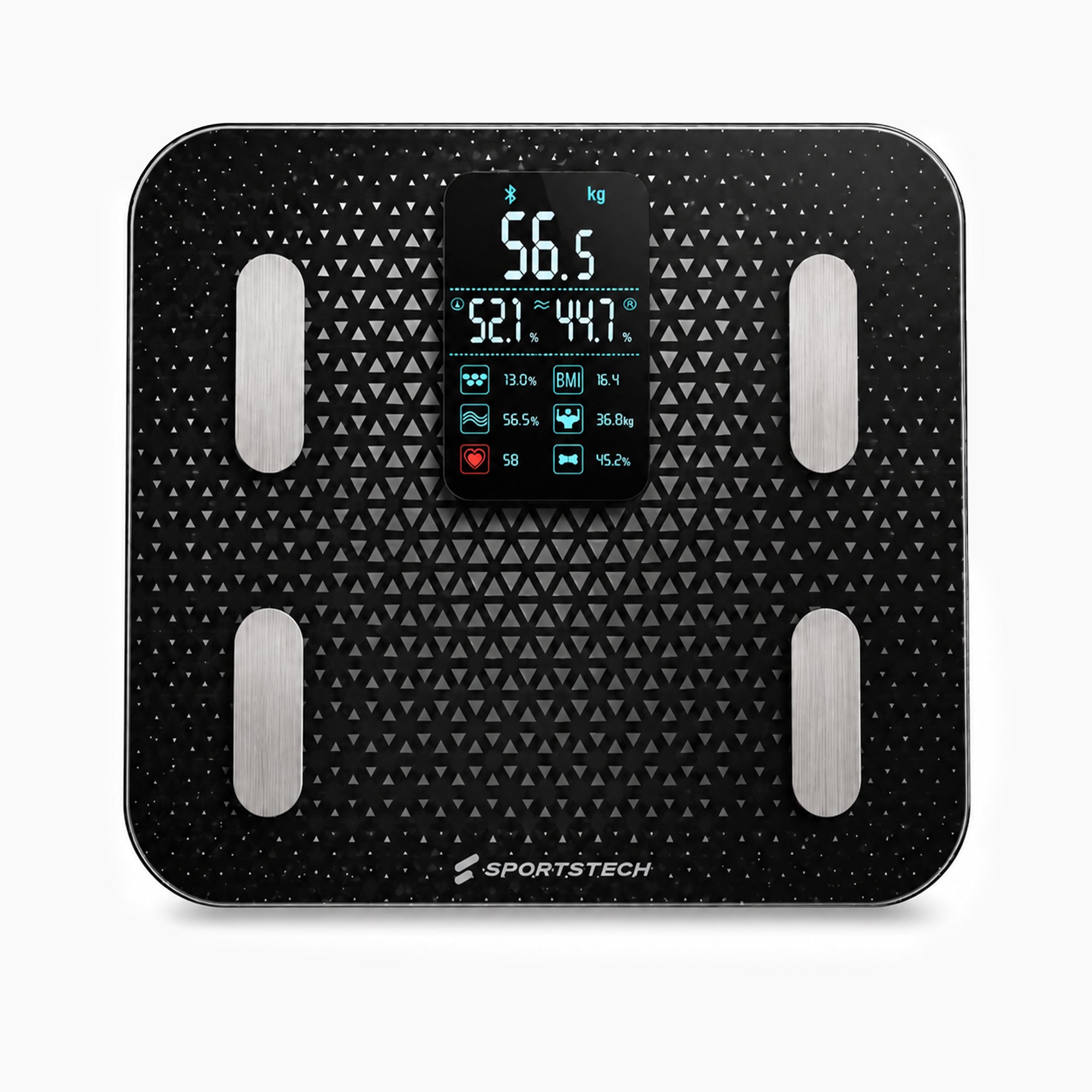 Sportstech BBS300 Körperanalysewaage in Schwarz