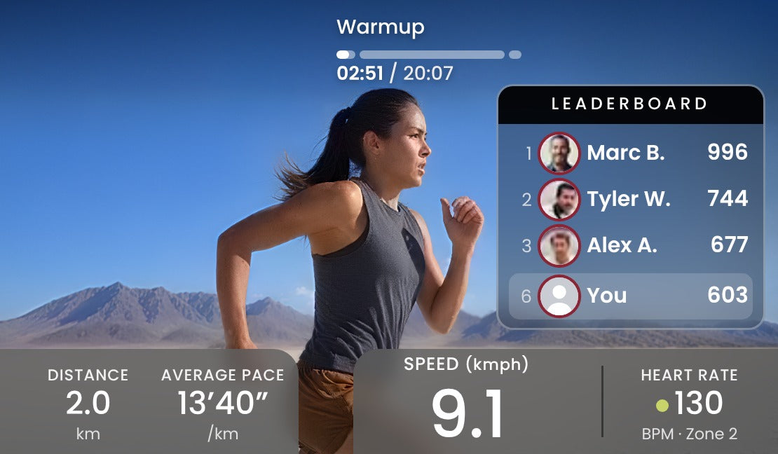 Walk in the Grand Canyon in Sportstech Live (example view)