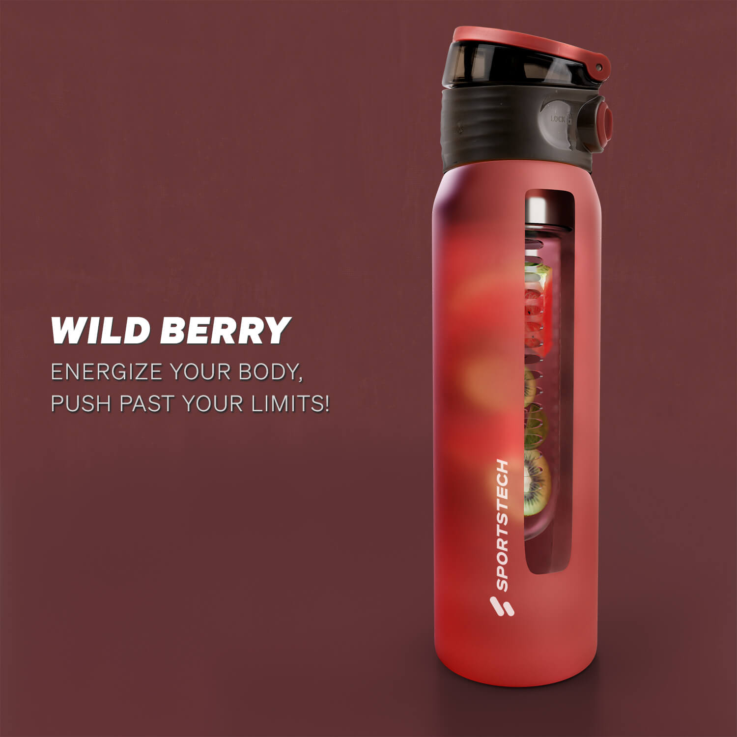 WBT100 Trinkflasche Wild Berry