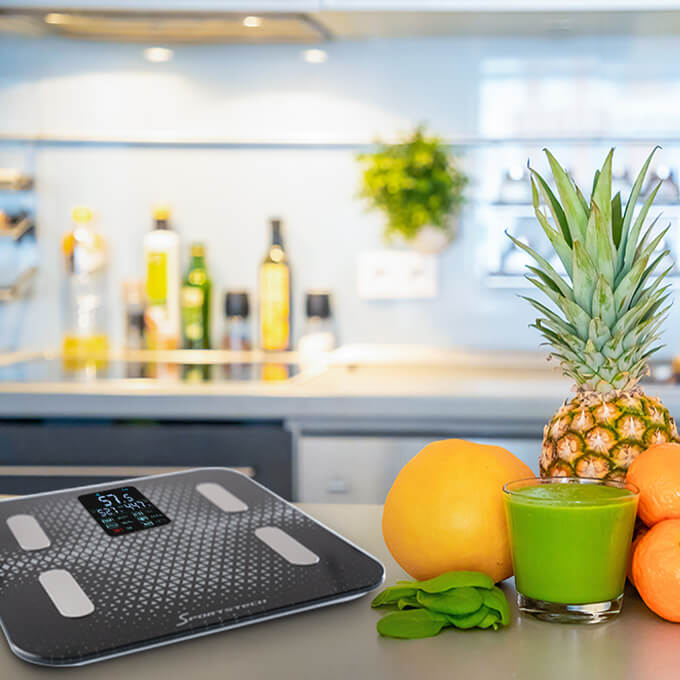 Innovative Personenwaage BBS300 in der Küche personenwaage-bbs300-gesund