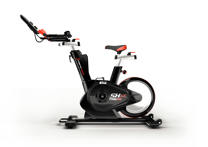 Schwarzes Laufband F10 Sportstech Rückansicht schwarzes Laufband F10 Sportstech