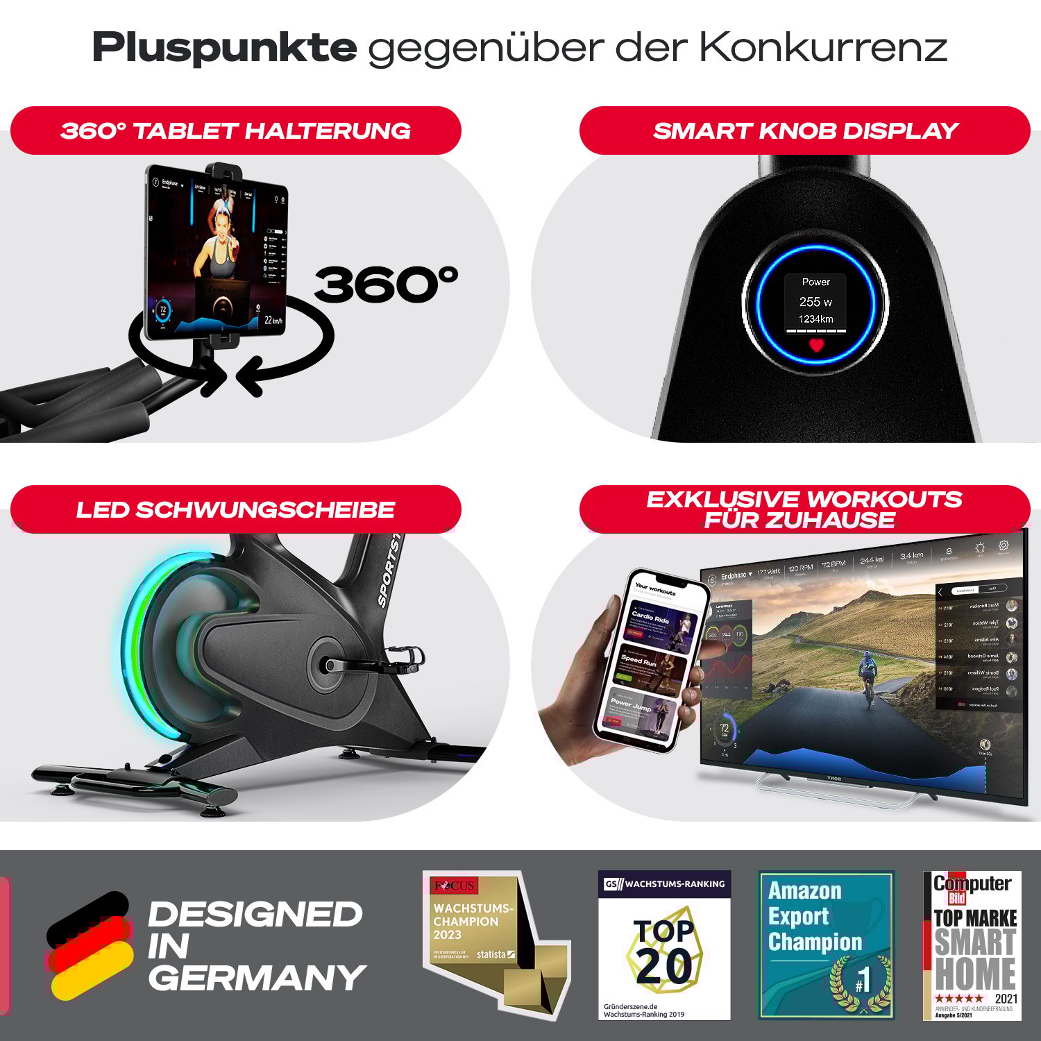 Sportstech sBike Lite Test Funktionen